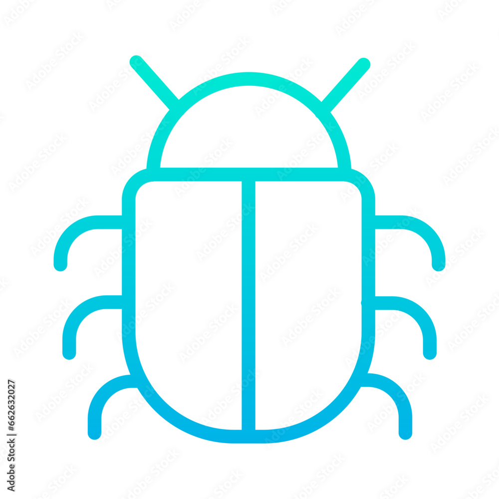Outline Gradient Bug icon