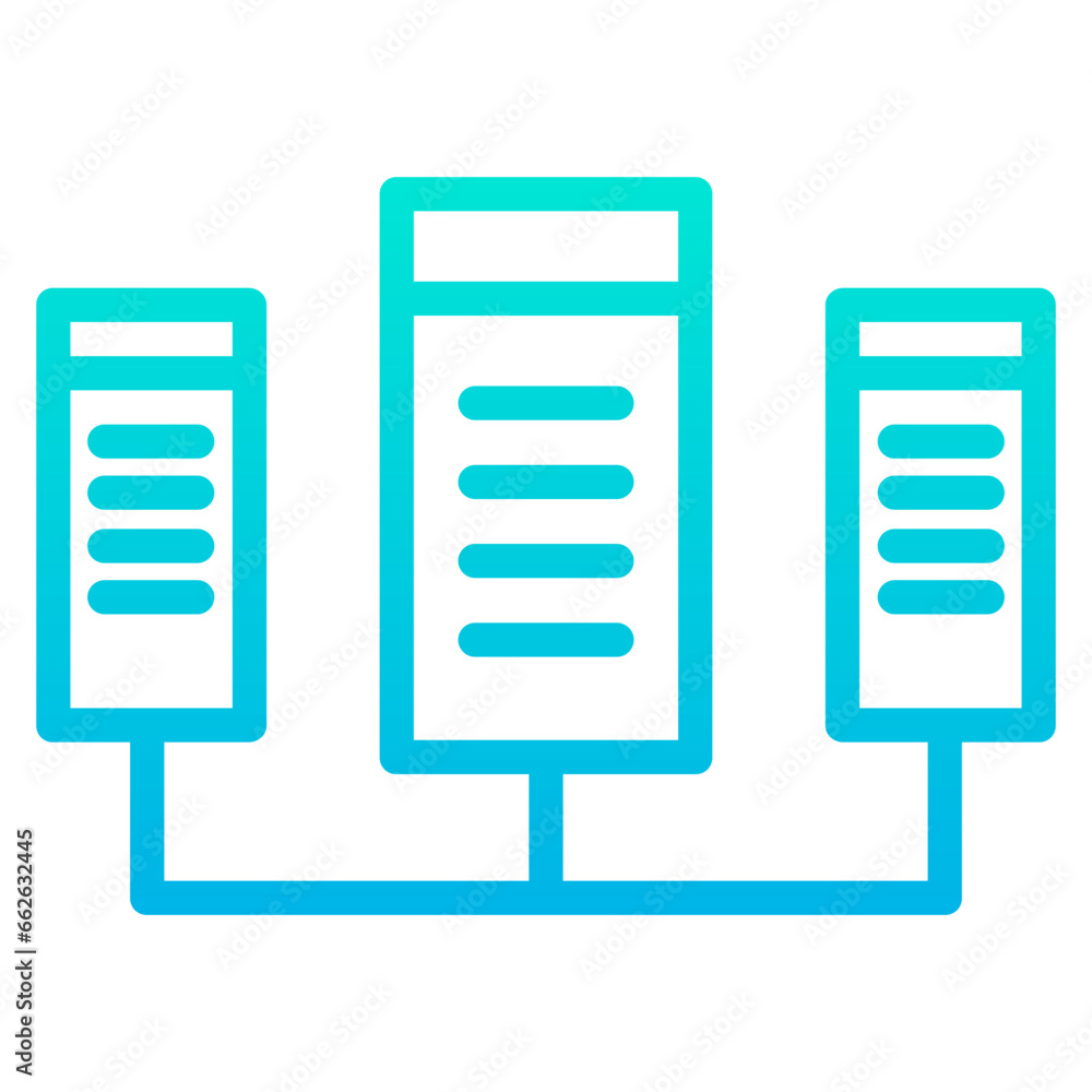 Outline Gradient Database icon Outline Gradient Database icon