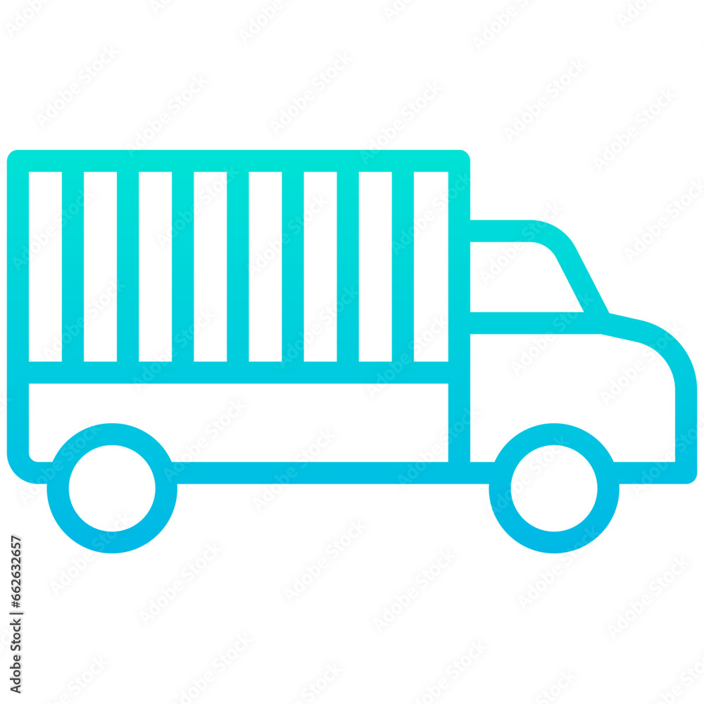Outline Gradient Hotel Vehicle icon Outline Gradient Hotel Vehicle icon