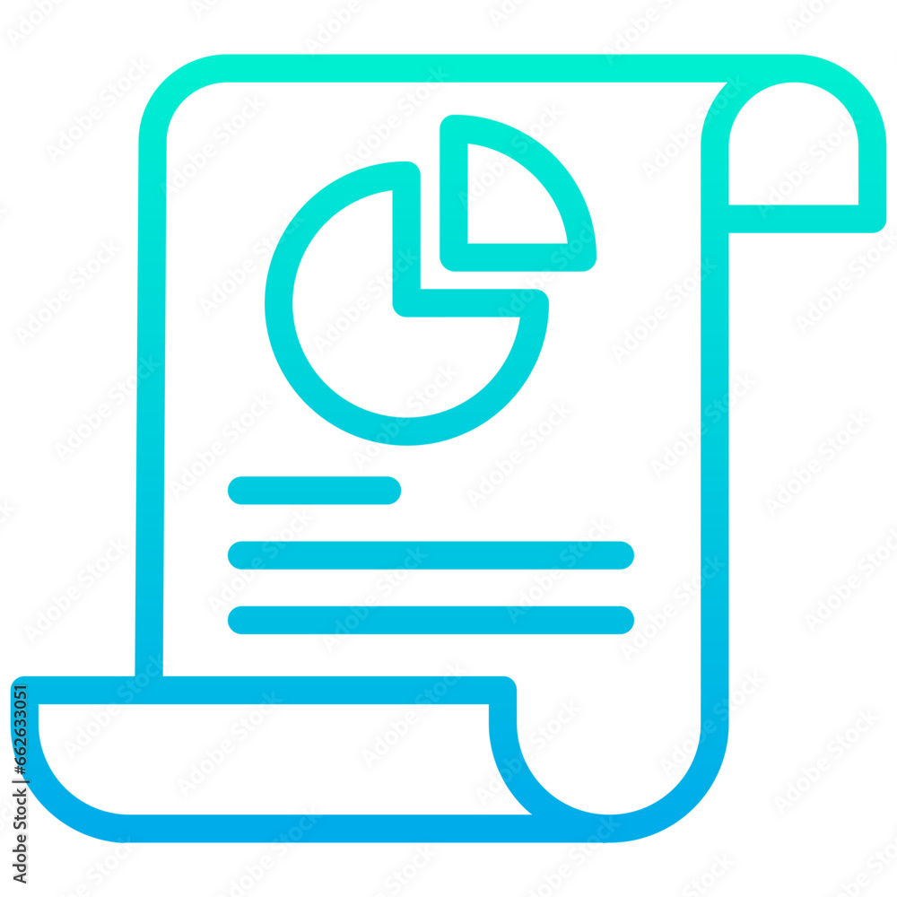 Outline Gradient Analytics documents icon Outline Gradient Analytics documents icon