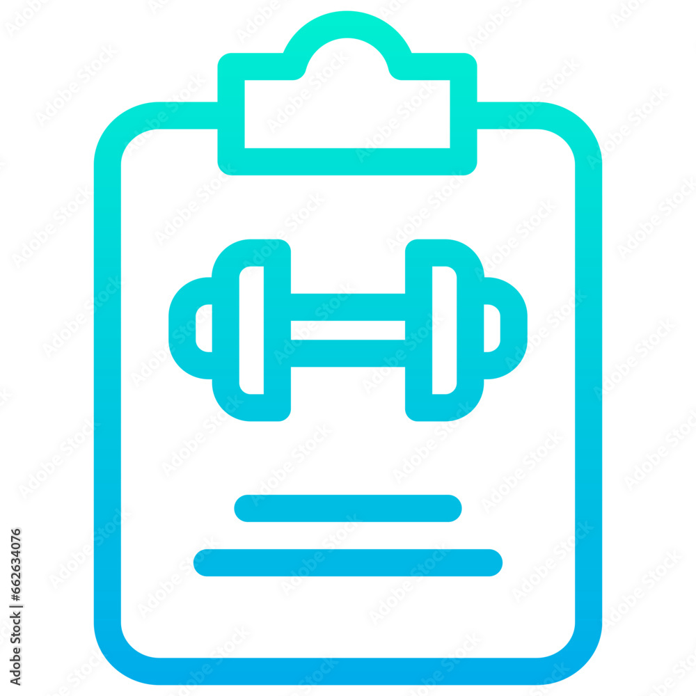 Outline Gradient Checklist icon Outline Gradient Checklist icon