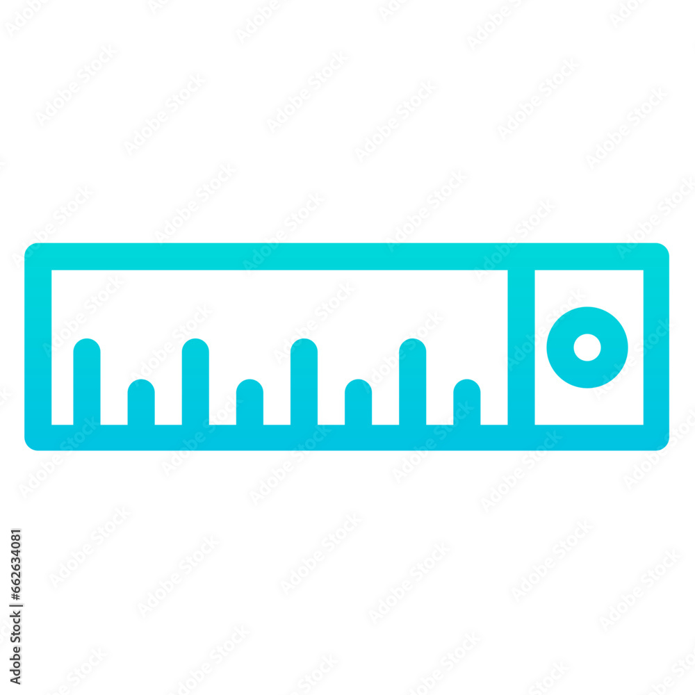 Outline Gradient Centimeter icon Outline Gradient Centimeter icon