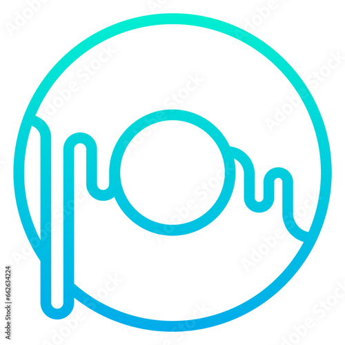 Outline Gradient Doughnut icon