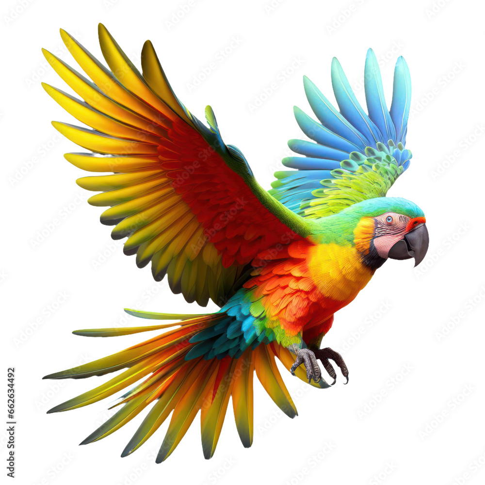 Obraz premium Parrot in mid-flight