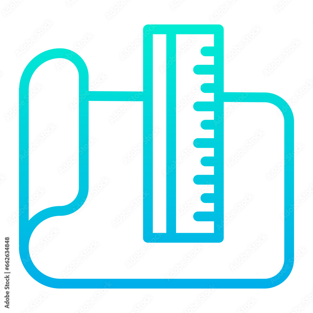 Outline Gradient Measurement document icon Outline Gradient Measurement document icon