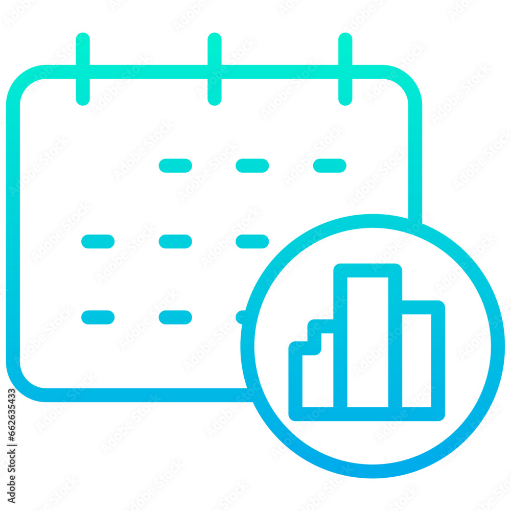 Outline Gradient Education Calendar icon Outline Gradient Education Calendar icon