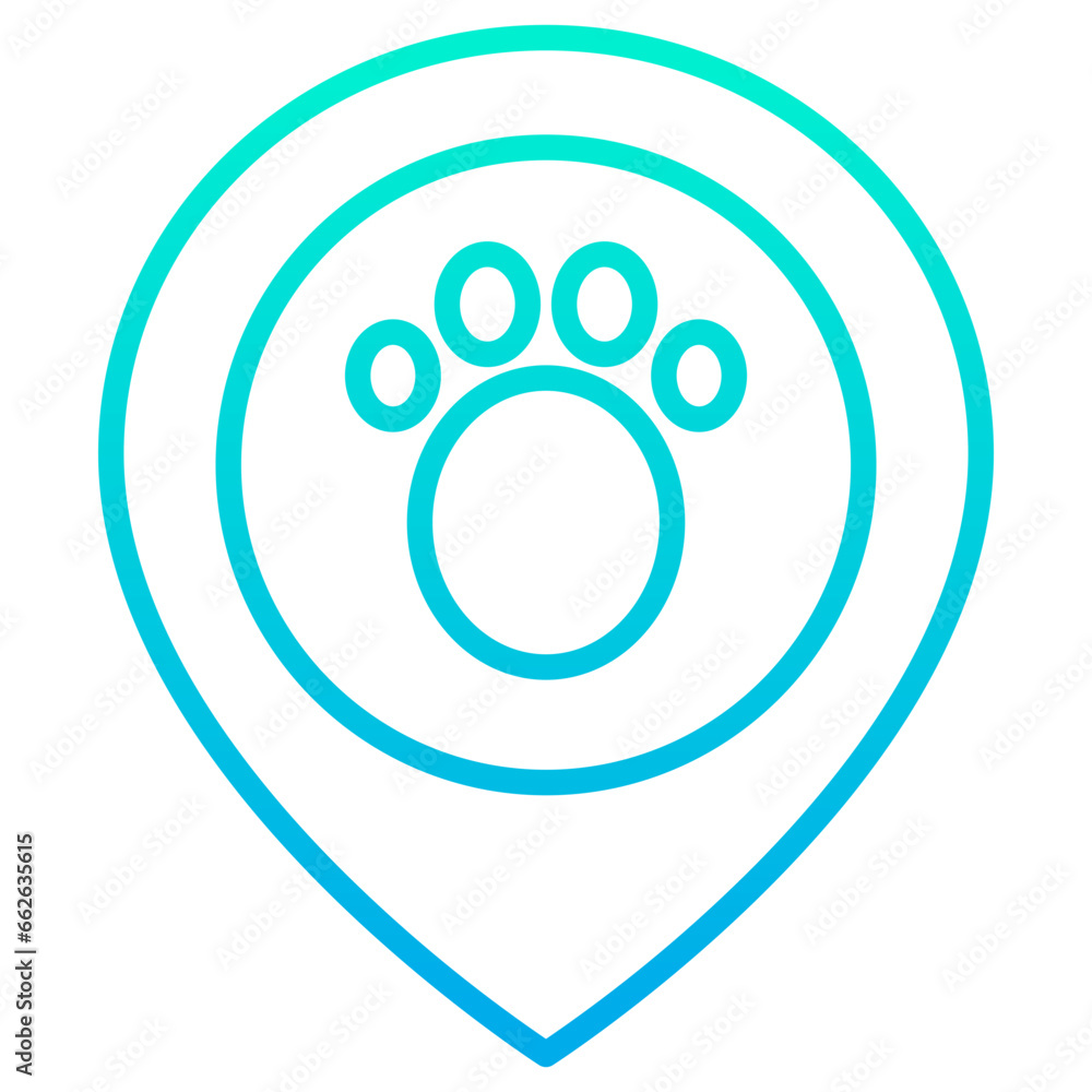 Outline Gradient Construction Worker Placeholder icon Outline Gradient Construction Worker Placeholder icon