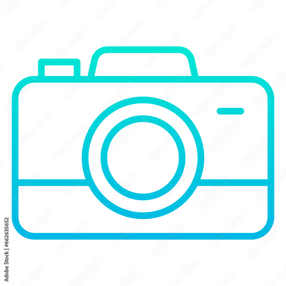Outline Gradient Valentine Camera icon Outline Gradient Valentine Camera icon