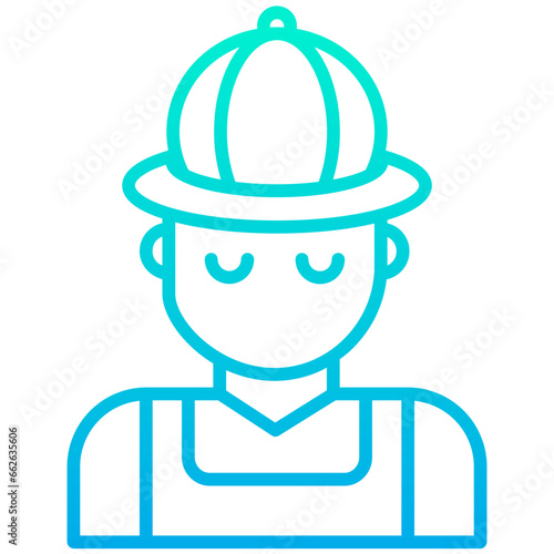 Outline Gradient Hunter icon