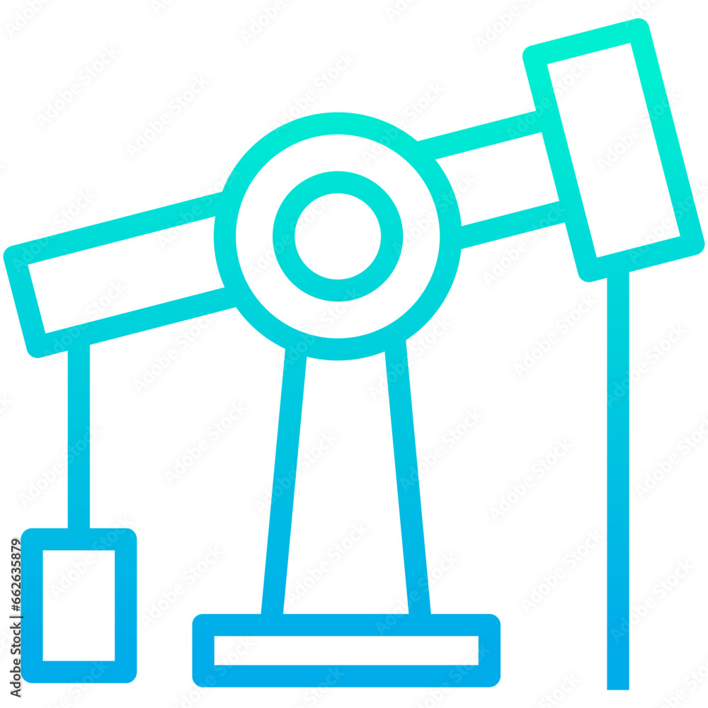 Outline Gradient oil pump icon Outline Gradient oil pump icon