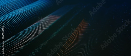 Wallpaper Mural Abstract futuristic - technology with polygonal shapes on dark blue background. Design digital technology concept. 3d illustration. Torontodigital.ca