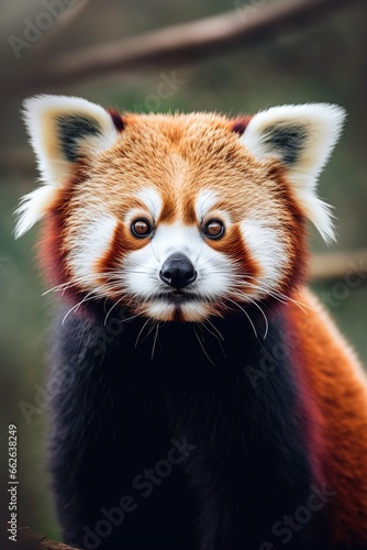 Close-up of a Cute Red panda