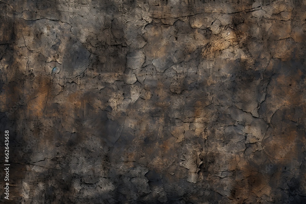 Grunge concrete wall texture for background. Dark brown color.