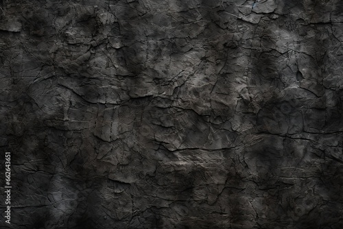 Black stone texture background. Abstract black and white background with copy space.
