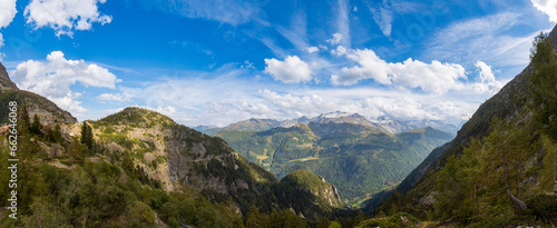Landscape view from Emosson lake, Switzerland