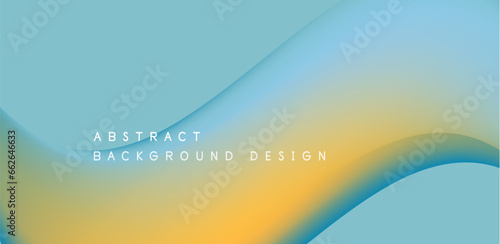 Abstract vector backdrop with fluid, geometric elements. Harmonious blend of form and color, evoking dynamic and captivating visual landscape for wallpaper, banner, background, landing page