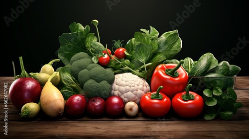 A colorful assortment of fresh vegetables on a table