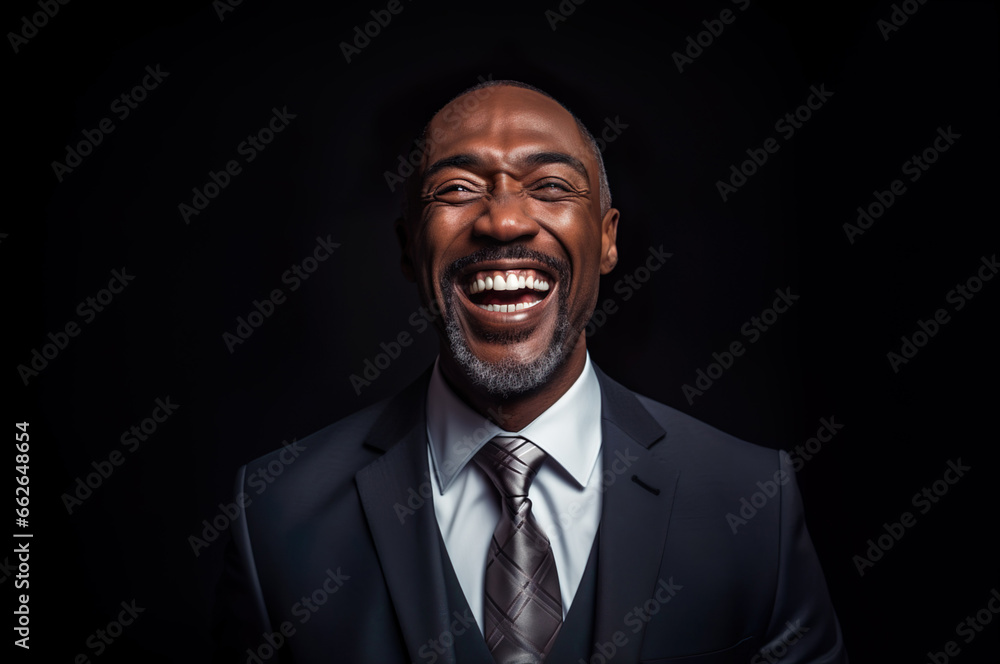 Photo of mature senior black male in suit and tie Photo of mature senior black male in suit and tie