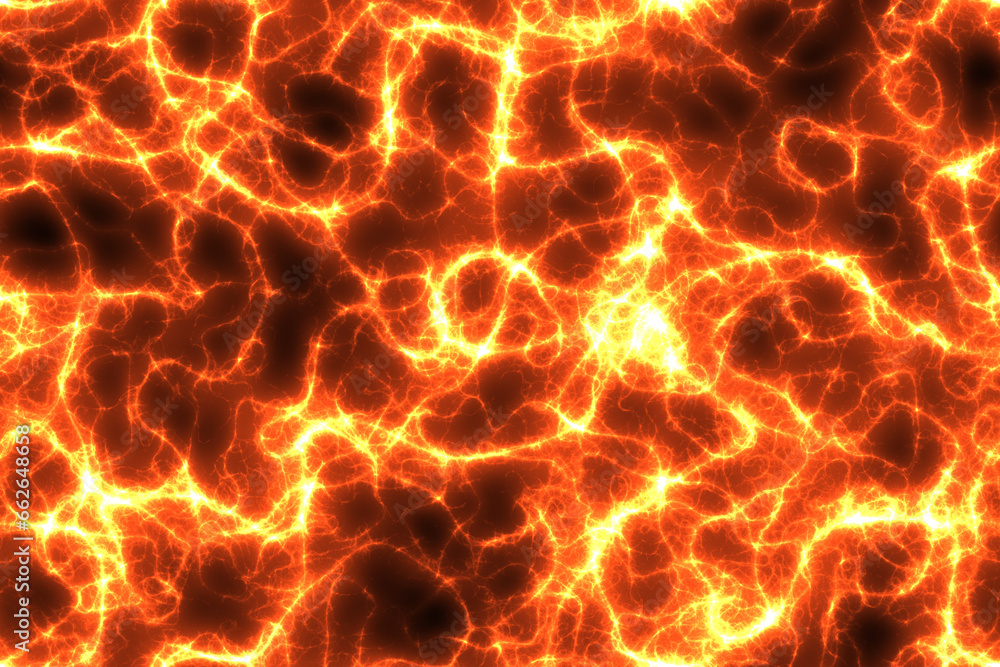 Fototapeta premium Fire burning and glowing flames seamless pattern, high resolution background