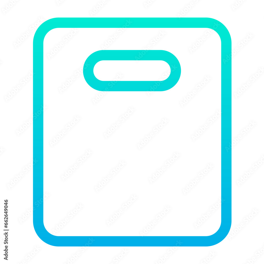 Outline Gradient Chopping board icon Outline Gradient Chopping board icon