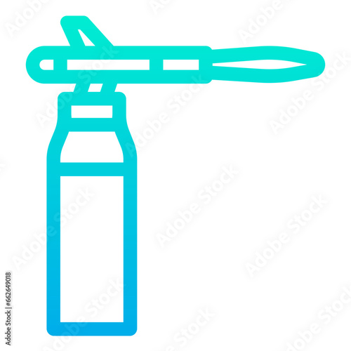Outline Gradient Blowtorch icon
