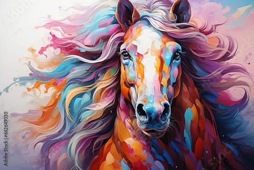 horse head illustration photo