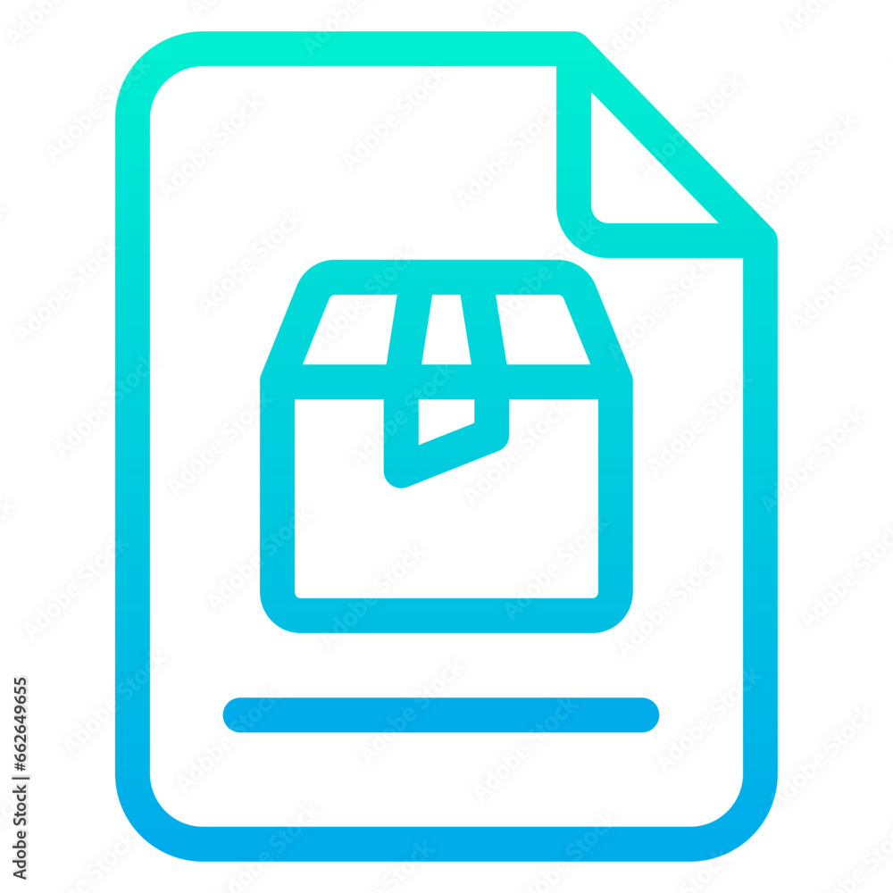 Outline Gradient Package Documents icon Outline Gradient Package Documents icon