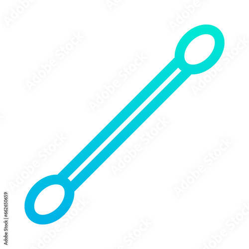 Outline Gradient Cotton Swab icon