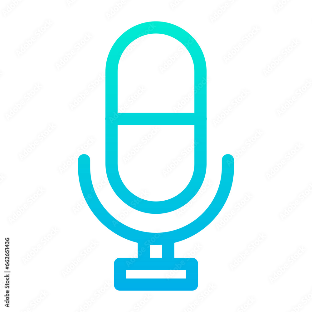 Outline Gradient Voice icon Outline Gradient Voice icon