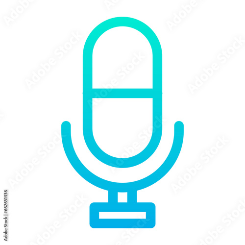 Outline Gradient Voice icon