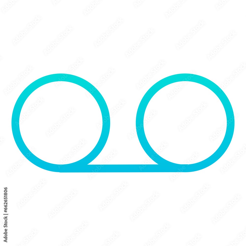 Outline Gradient Audio Record icon Outline Gradient Audio Record icon