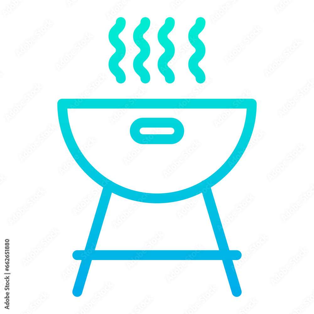 Outline Gradient dinner icon Outline Gradient dinner icon