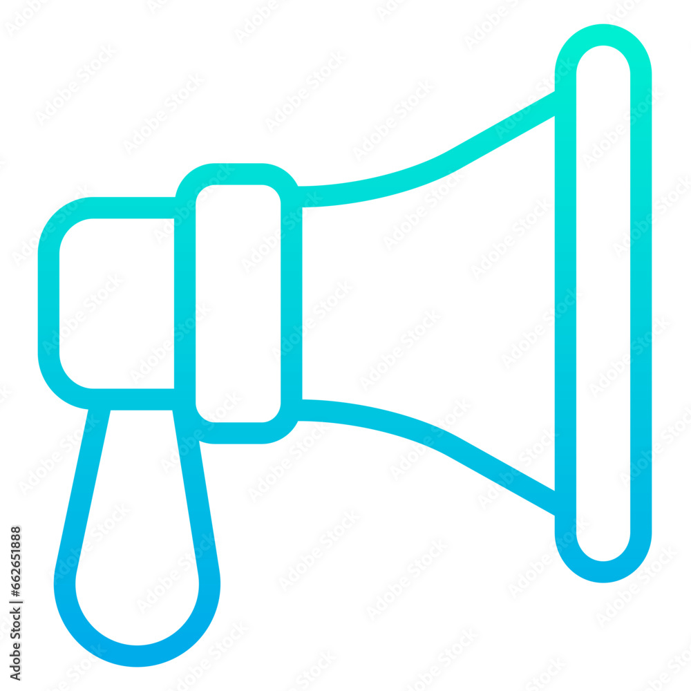 Outline Gradient Loudspeaker icon Outline Gradient Loudspeaker icon