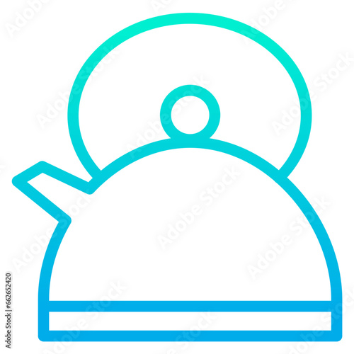 Outline Gradient Kettle icon