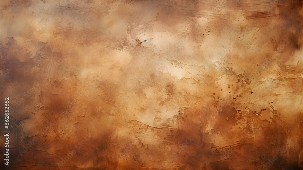 Watercolor old brown background texture. Generative AI