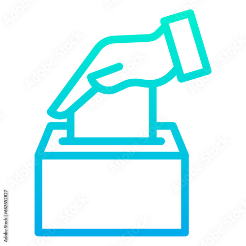 Outline Gradient Elect icon