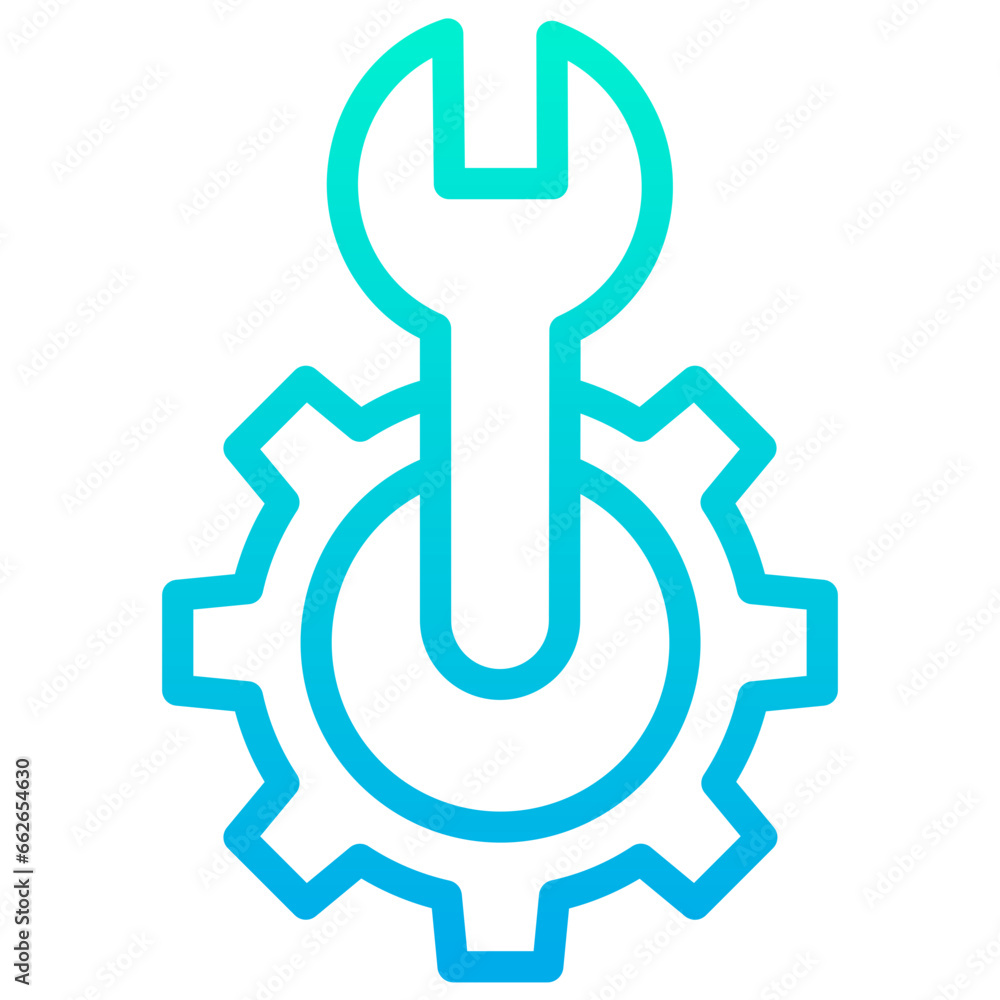 Outline Gradient Creative bulb icon Outline Gradient Creative bulb icon