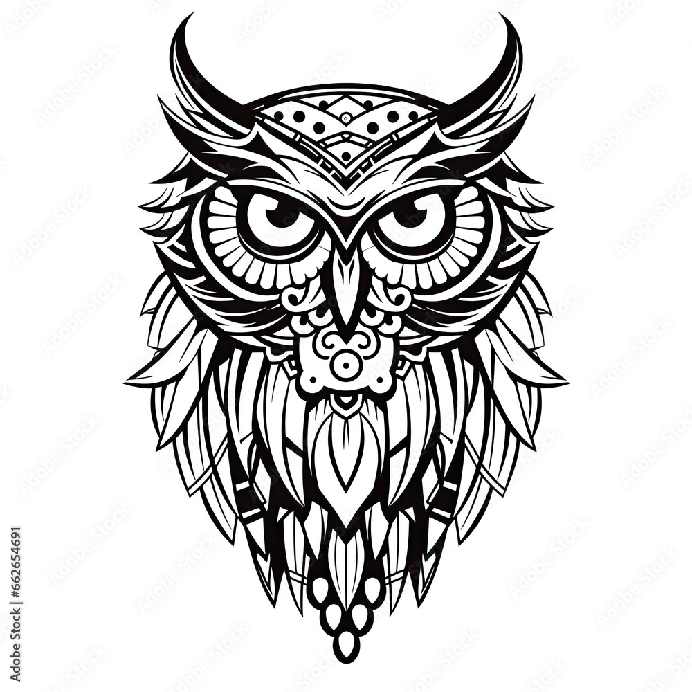 a drawing of a owl in black and white. Tattoo idea for a bird, wildlife, hipster theme. a drawing of a owl in black and white. Tattoo idea for a bird, wildlife, hipster theme.