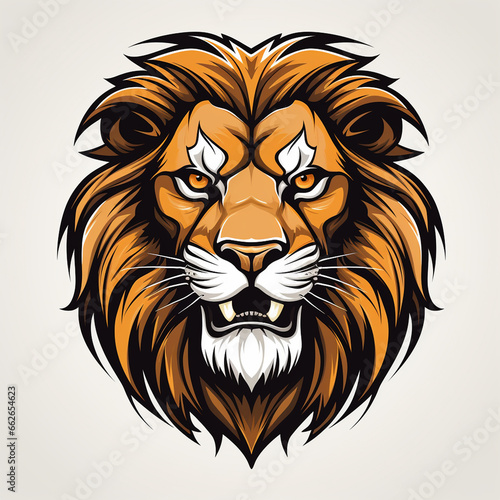 Lion head vector illustration for t-shirt and other uses.