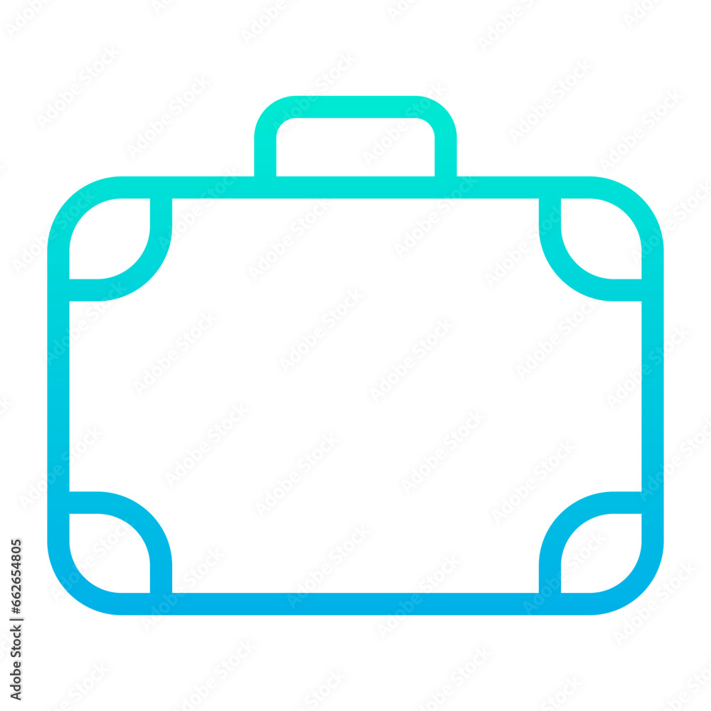Outline Gradient Travel bag icon Outline Gradient Travel bag icon