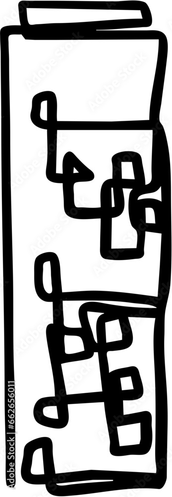 Building One Line Contour Drawing Building One Line Contour Drawing