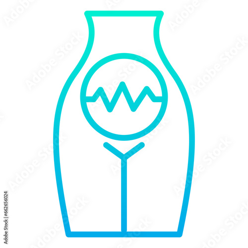 Outline Gradient Period cramps icon