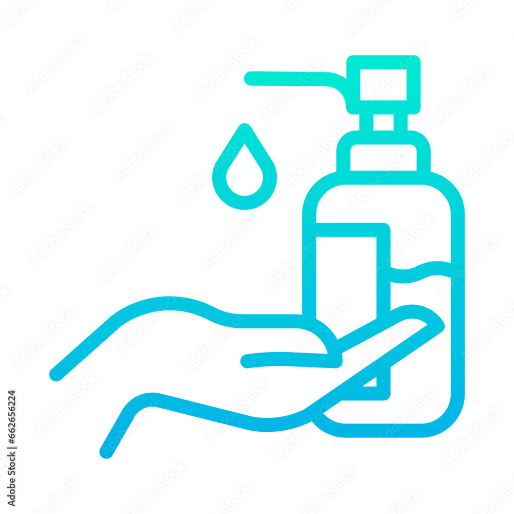 Outline Gradient Laundry tub icon Outline Gradient Laundry tub icon