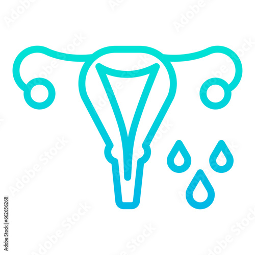 Outline Gradient Toilet Brush icon