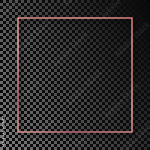 Wallpaper Mural Gold glowing square frame Torontodigital.ca