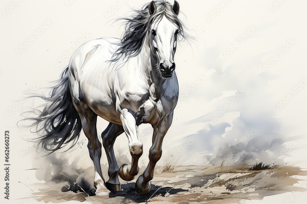 white horse in the snow white horse in the snow