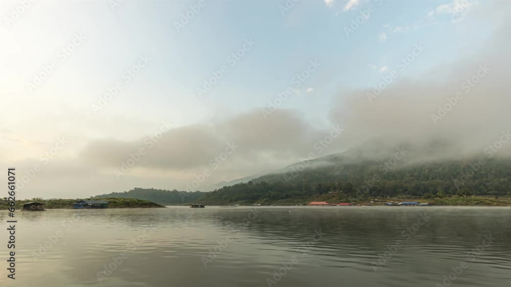 Set up a camera to capture the atmosphere of Kaeng Ko Reservoir. Lamphun, Thailand Let the camera float and roll with the flow. Set up a camera to capture the atmosphere of Kaeng Ko Reservoir. Lamphun, Thailand Let the camera float and roll with the flow.