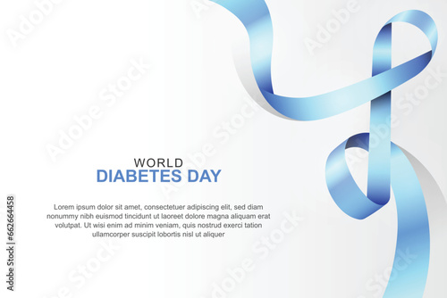 World Diabetes Day background.