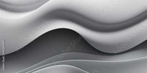 gray gradient textures with overlapping wavy layers. abstract background illustration with 3d effect