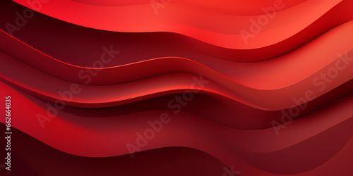 red gradient textures with overlapping wavy layers. abstract background illustration with 3d effect